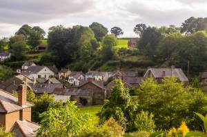 Llanrhaeadr-ym-Mochnant (view from our cottage)