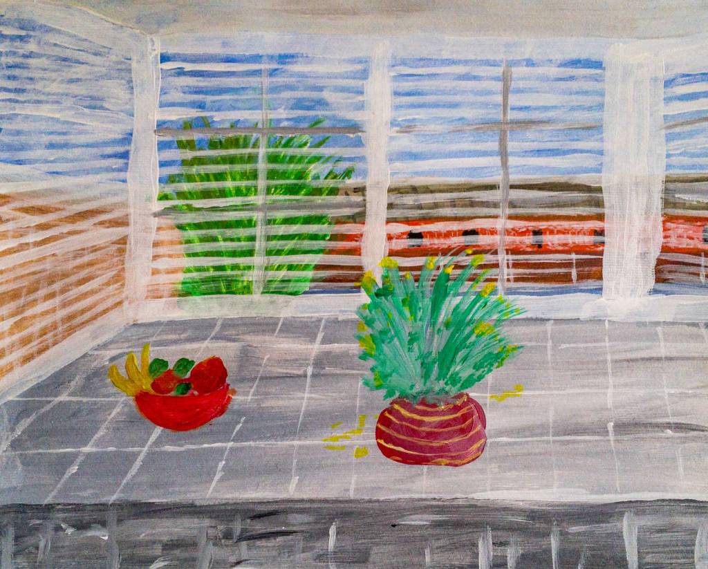 Kitchen window view&nbsp;(approx)