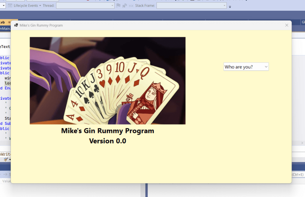 I’ve a new VB.NET&nbsp;project!